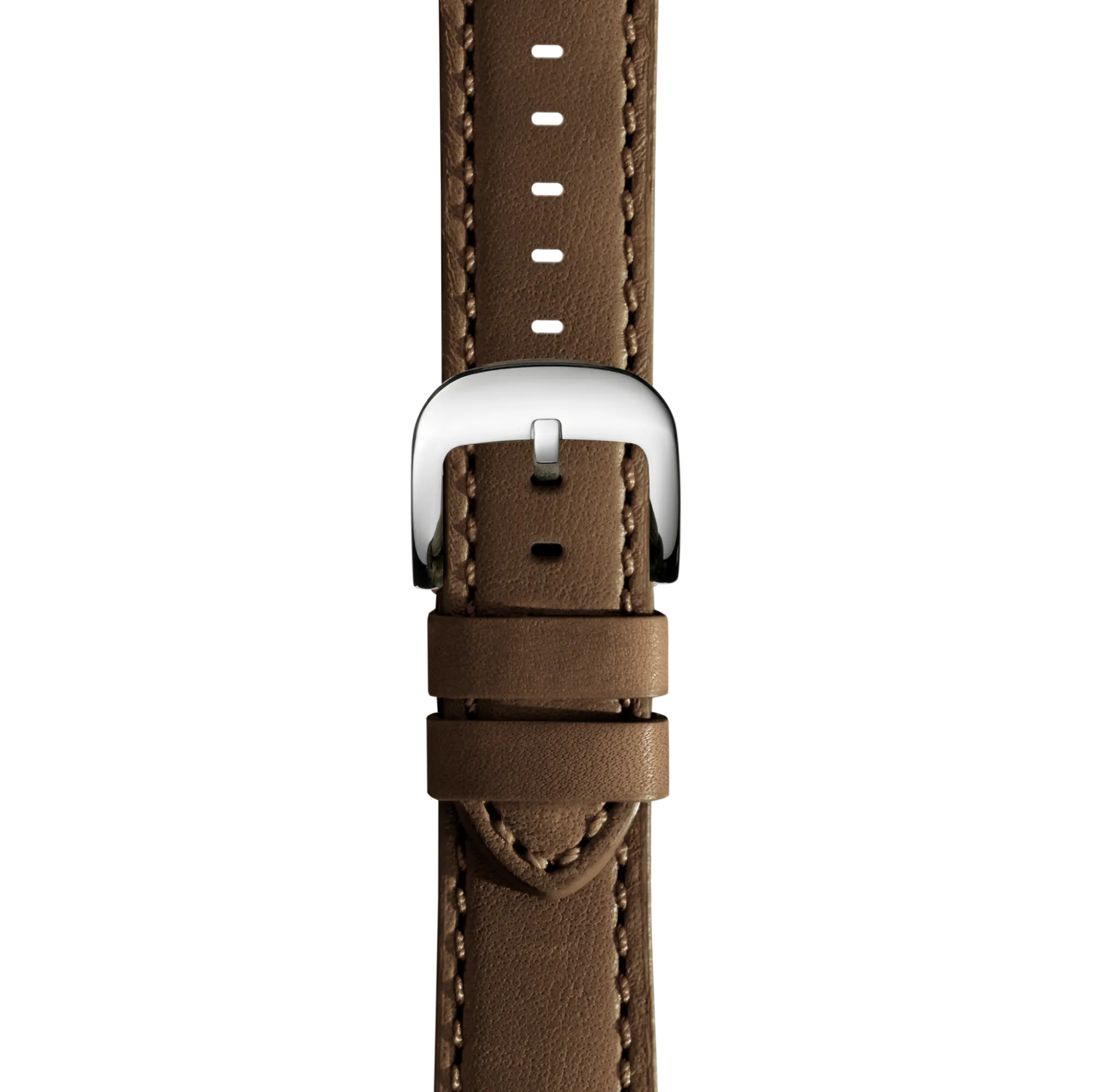 Shinola Shop All Straps|Leather|20mm Leather Watch Strap Dark Nut Brown
