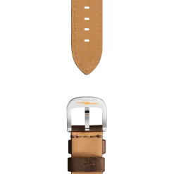 Shinola Shop All Straps|Leather|20mm Leather Watch Strap Dark Nut Brown