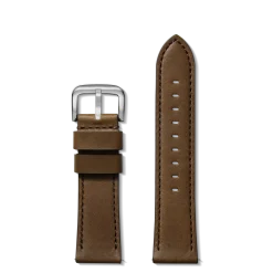 Shinola Shop All Straps|24Mm|24mm Dark Nut Brown Leather Watch Strap