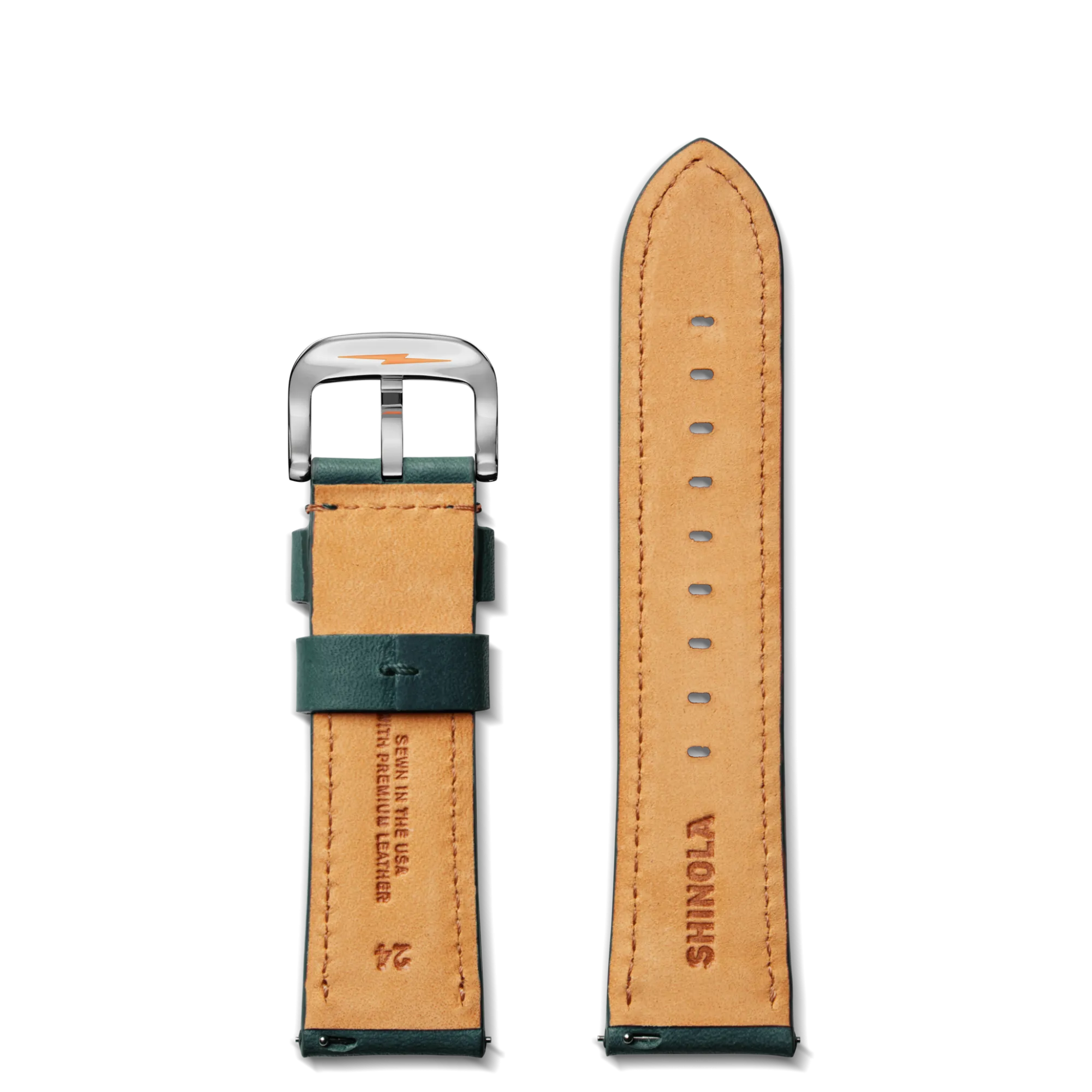 Shinola Shop All Straps|24Mm|24mm Evergreen Leather Watch Strap