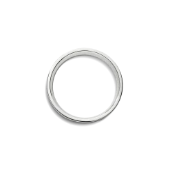 Shinola Rings|Engravable|6mm Flat Band White Gold