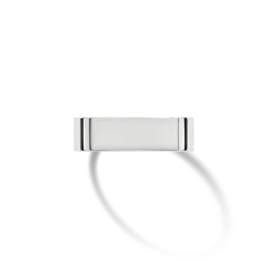 Shinola Rings|Engravable|6mm Flat Band White Gold