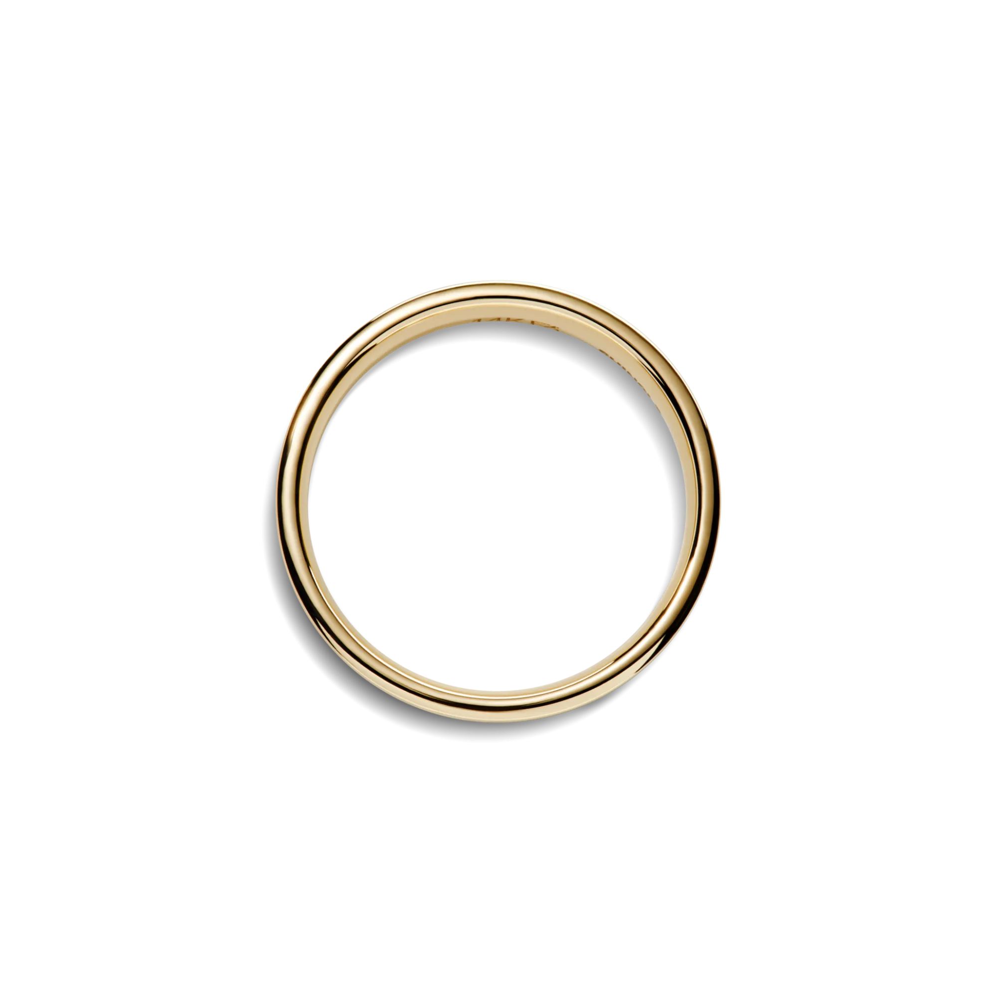 Shinola Rings|Engravable|4mm Flat Band Yellow Gold