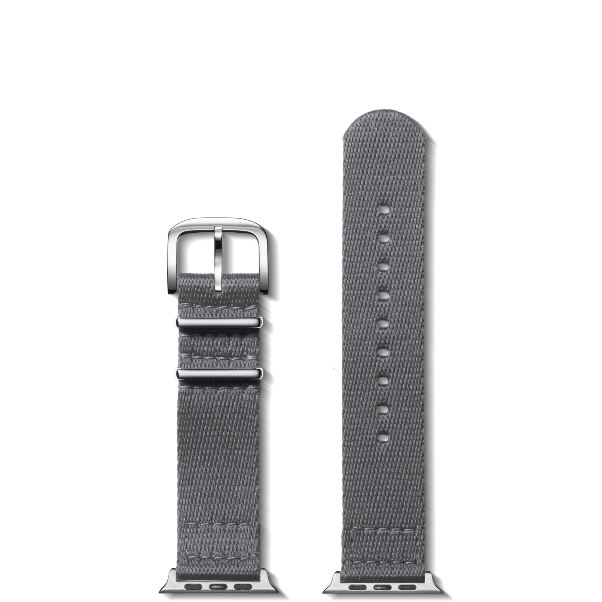 Shinola Apple Watch® Compatible|Nylon|20mm Gray Split Nylon Apple Watch Strap