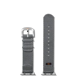 Shinola Apple Watch® Compatible|Nylon|20mm Gray Split Nylon Apple Watch Strap