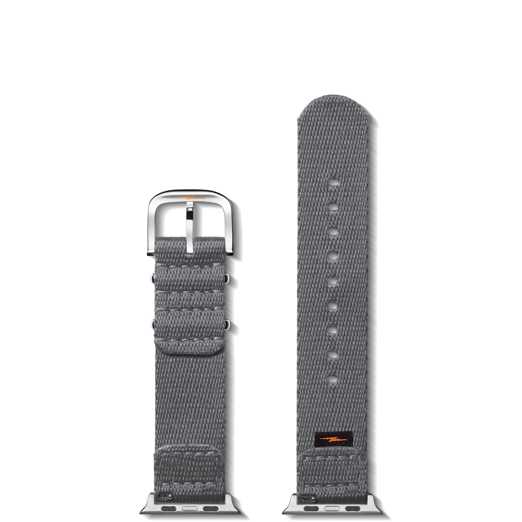 Shinola Apple Watch® Compatible|Nylon|20mm Gray Split Nylon Apple Watch Strap