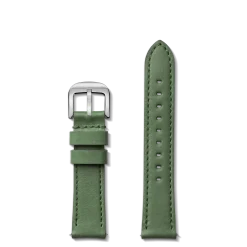 Shinola Shop All Straps|Leather|20mm Green Leather Watch Strap Forest