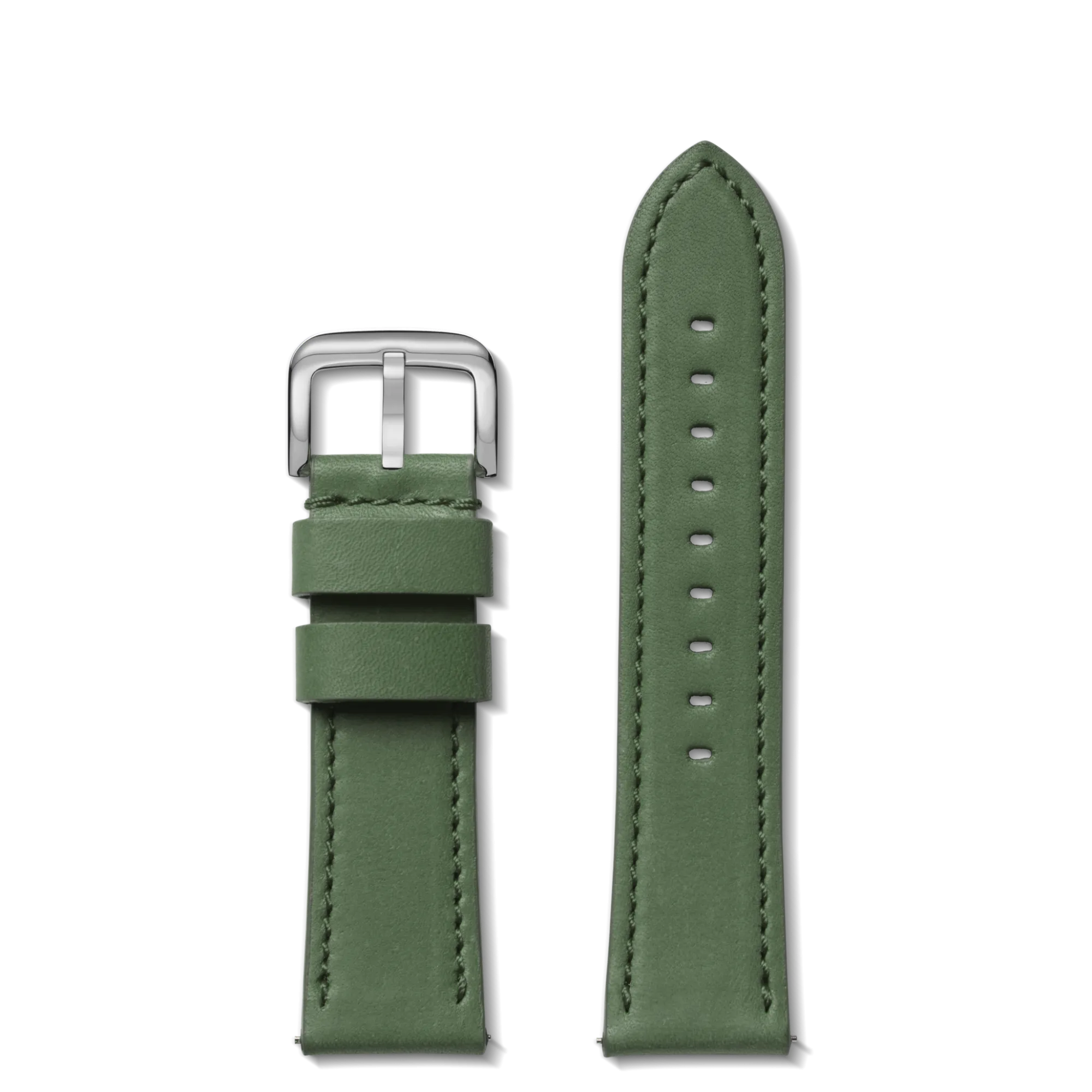 Shinola Shop All Straps|24Mm|24mm Green Leather Watch Strap