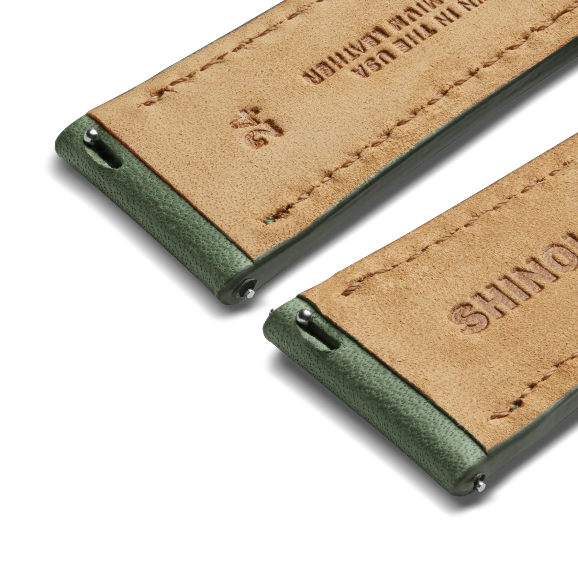 Shinola Shop All Straps|24Mm|24mm Green Leather Watch Strap
