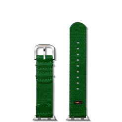 Shinola Apple Watch® Compatible|Nylon|20mm Green Split Nylon Apple Watch Strap