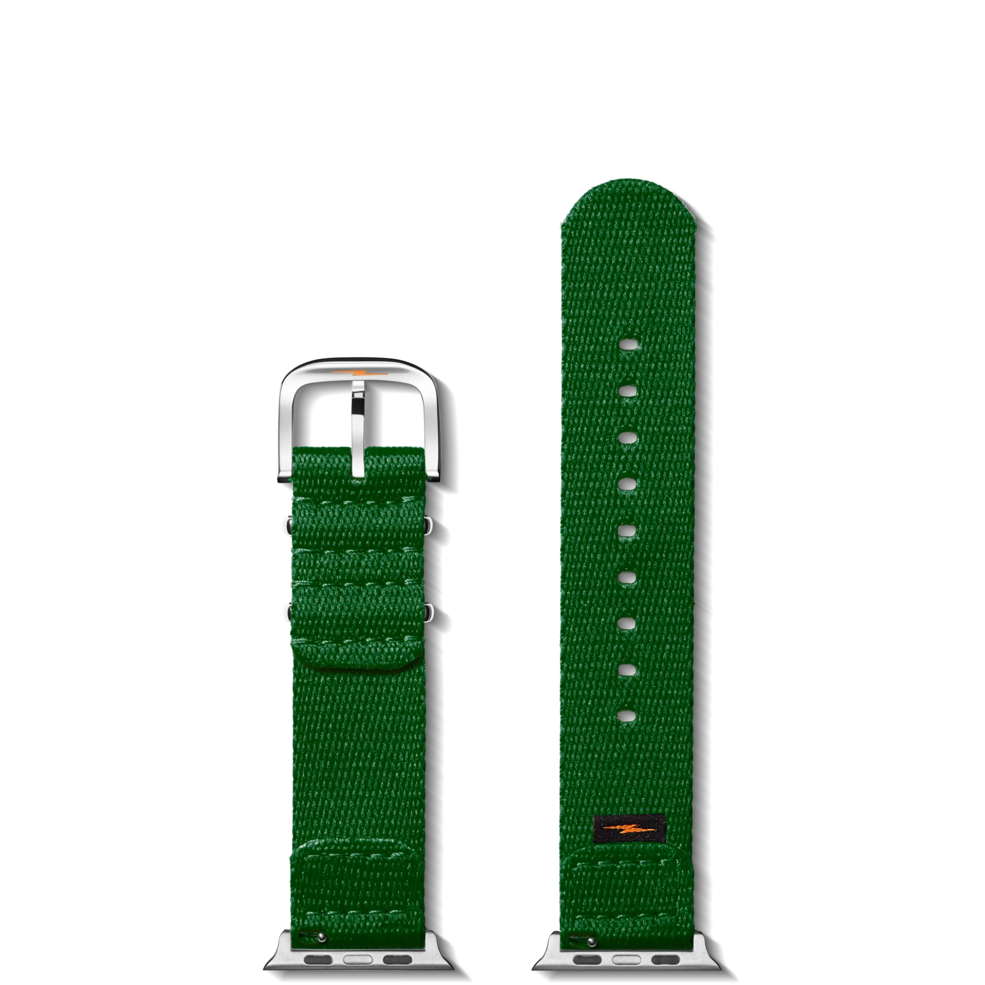 Shinola Apple Watch® Compatible|Nylon|20mm Green Split Nylon Apple Watch Strap