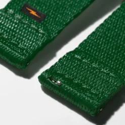 Shinola Apple Watch® Compatible|Nylon|20mm Green Split Nylon Apple Watch Strap