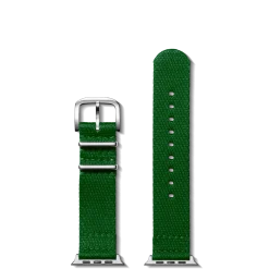 Shinola Apple Watch® Compatible|Nylon|20mm Green Split Nylon Apple Watch Strap