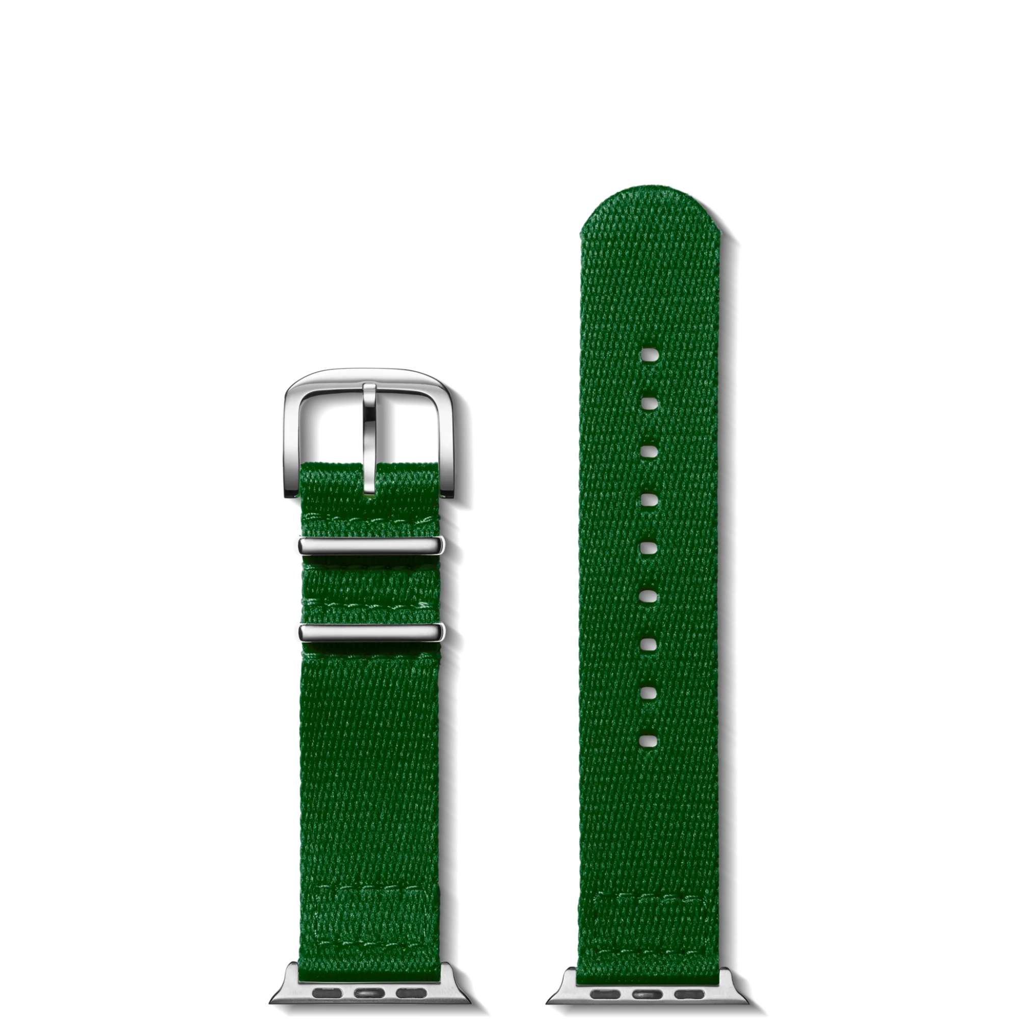 Shinola Apple Watch® Compatible|Nylon|20mm Green Split Nylon Apple Watch Strap