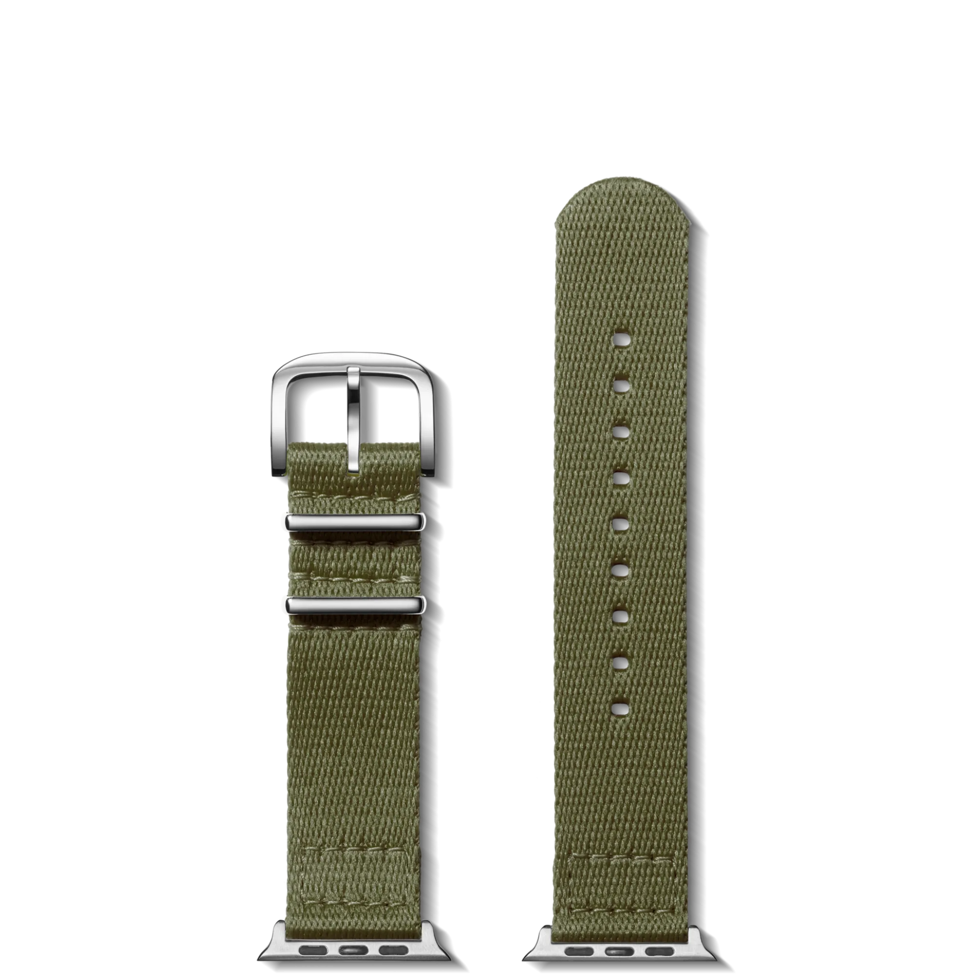 Shinola Shop All Straps|Apple Watch® Compatible|20mm Khaki Split Nylon Apple Watch Strap