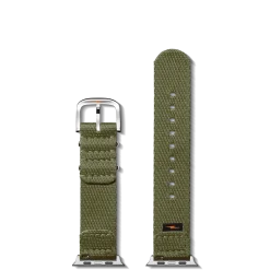 Shinola Shop All Straps|Apple Watch® Compatible|20mm Khaki Split Nylon Apple Watch Strap