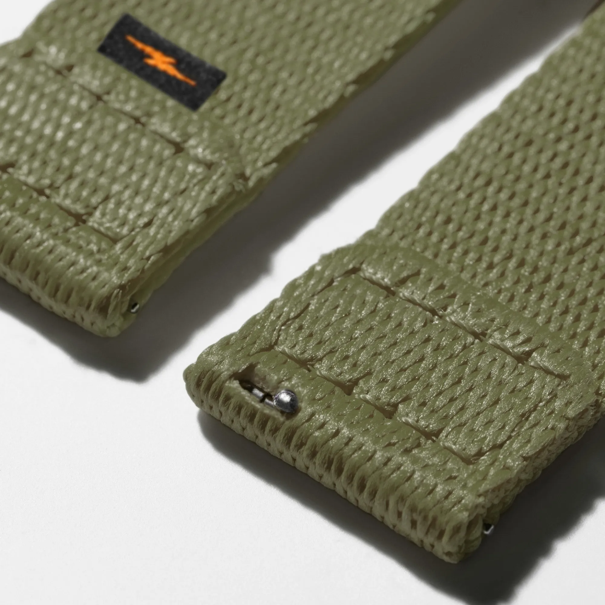 Shinola Shop All Straps|Apple Watch® Compatible|20mm Khaki Split Nylon Apple Watch Strap