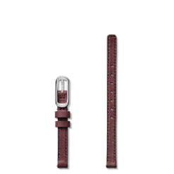 Shinola Shop All Straps|Leather|8mm Merlot Leather Watch Strap