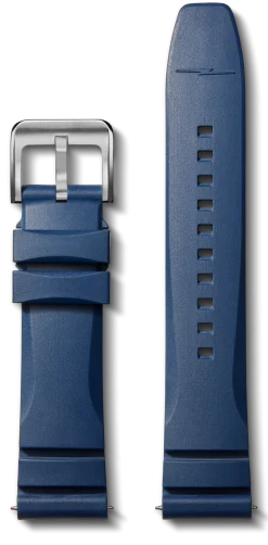 Shinola Rubber|22Mm|22mm Expandable Dive Rubber Watch Strap Midnight Blue
