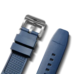 Shinola Rubber|22Mm|22mm Expandable Dive Rubber Watch Strap Midnight Blue