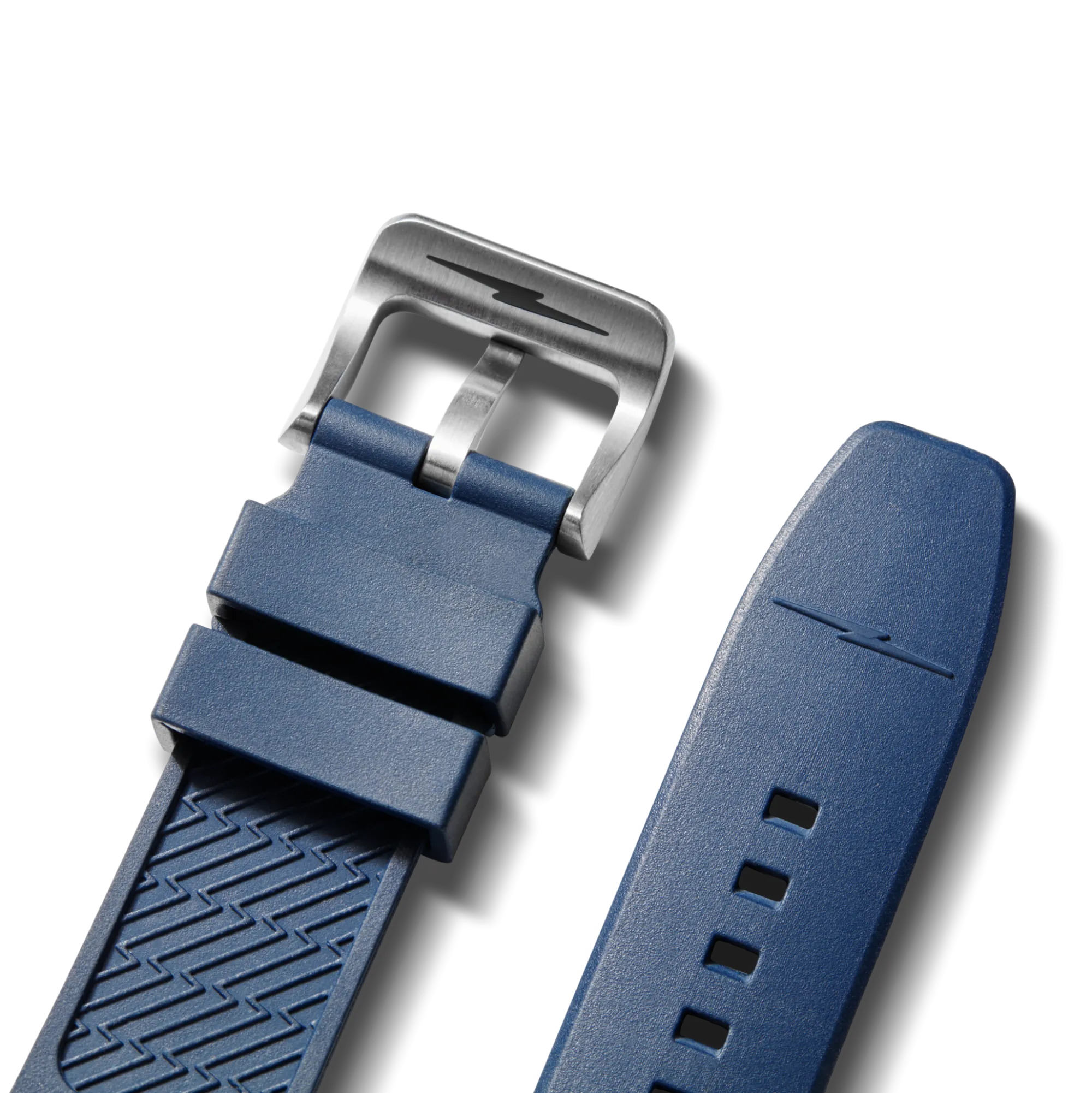 Shinola Rubber|22Mm|22mm Expandable Dive Rubber Watch Strap Midnight Blue
