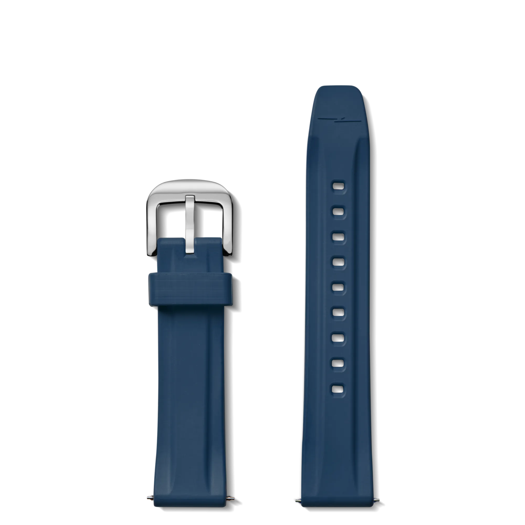 Shinola Rubber|Shop All Straps|20mm Rubber Watch Strap Midnight Blue