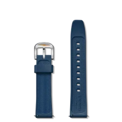 Shinola Rubber|Shop All Straps|20mm Rubber Watch Strap Midnight Blue