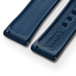 Shinola Rubber|Shop All Straps|20mm Rubber Watch Strap Midnight Blue