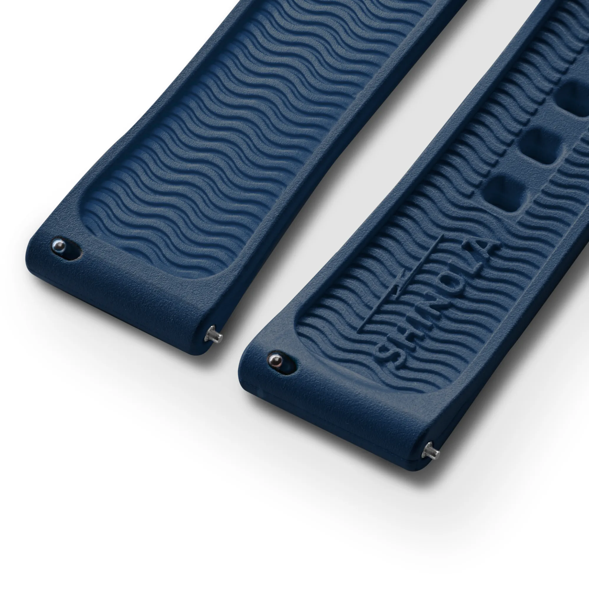 Shinola Rubber|Shop All Straps|20mm Rubber Watch Strap Midnight Blue