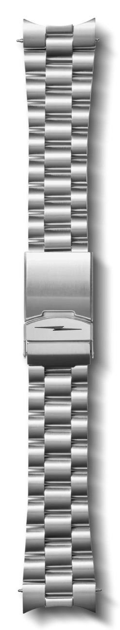 Shinola Shop All Straps|Metal|22mm Monster Stainless Steel 3-Link Bracelet