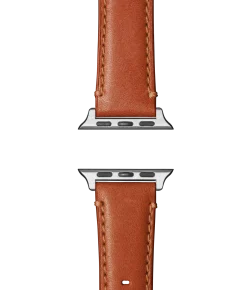 Shinola Shop All Straps|Apple Watch® Compatible|20mm Orange Leather Apple Watch Strap