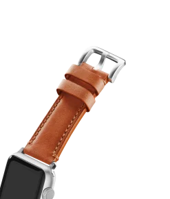 Shinola Shop All Straps|Apple Watch® Compatible|20mm Orange Leather Apple Watch Strap