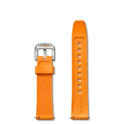 Shinola Rubber|Shop All Straps|20mm Rubber Watch Strap Orange