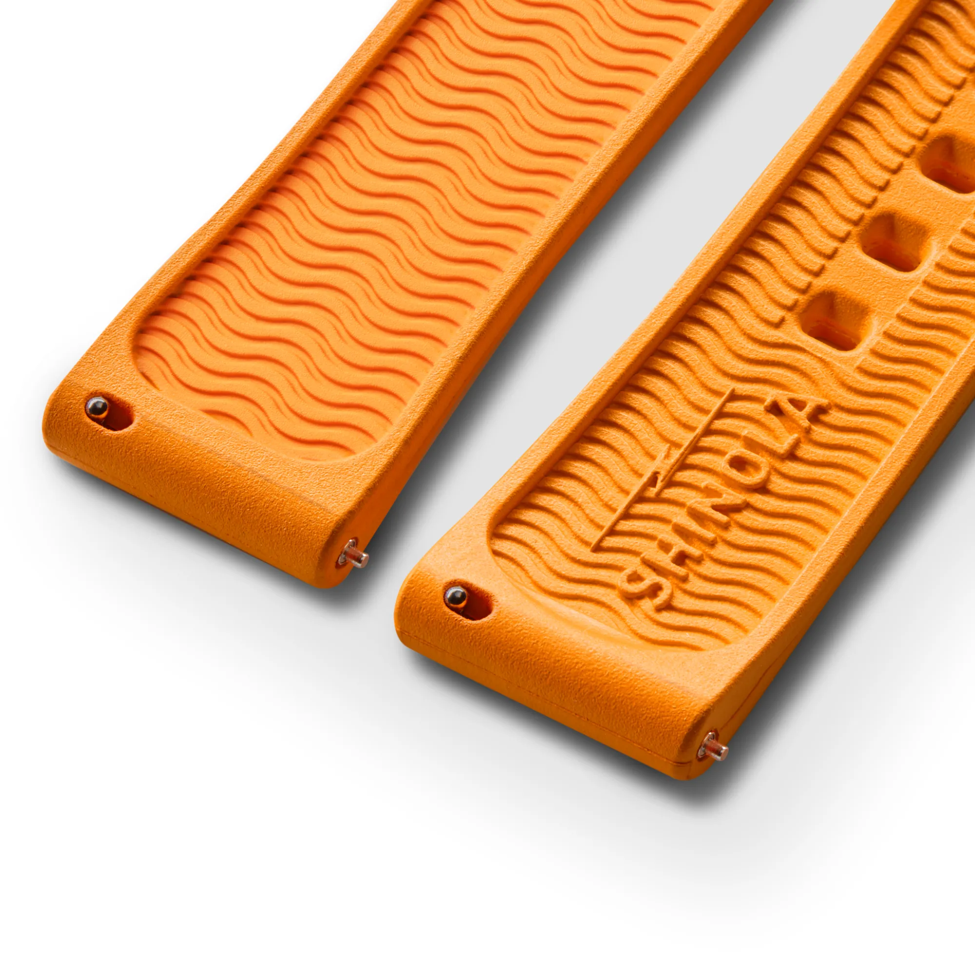 Shinola Rubber|Shop All Straps|20mm Rubber Watch Strap Orange