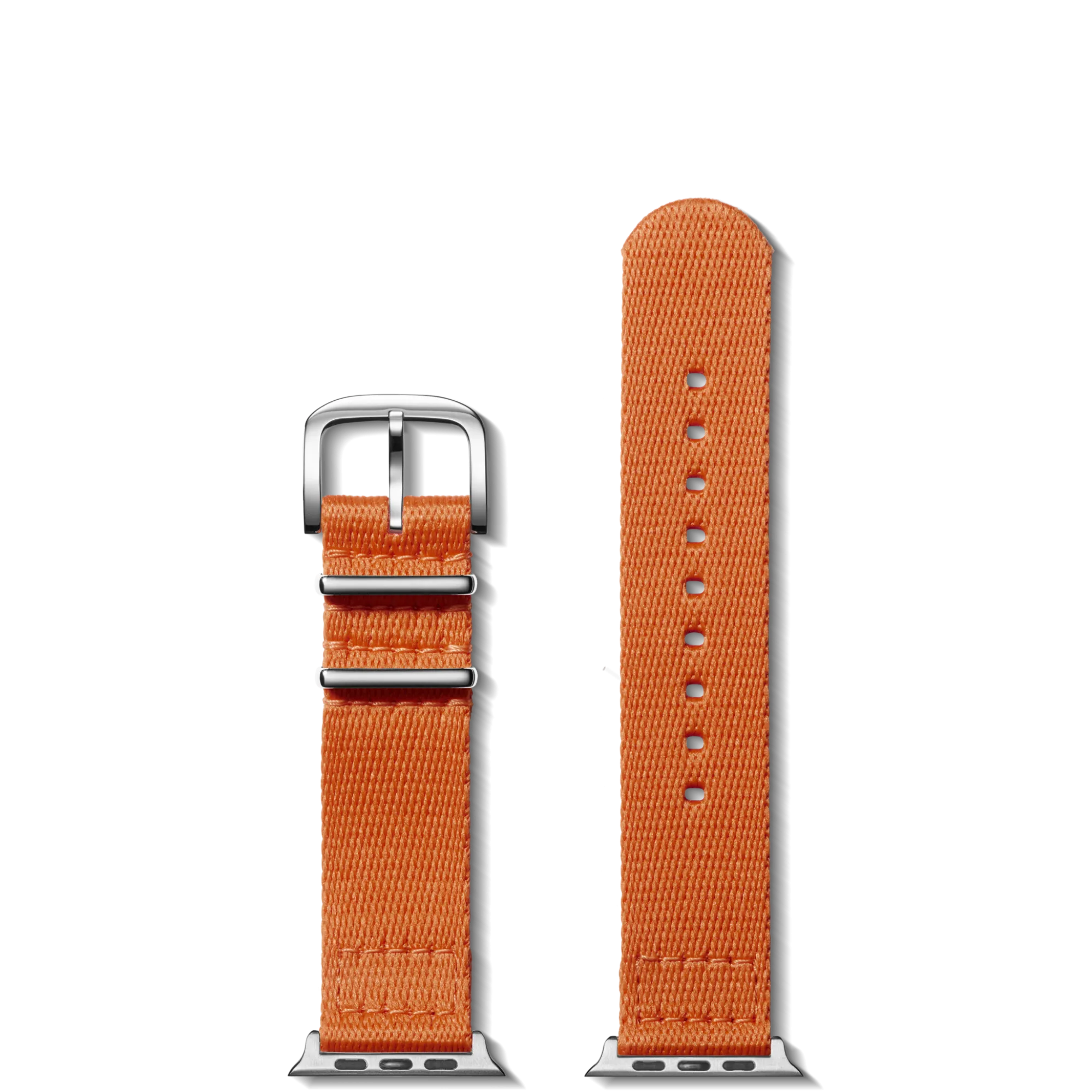 Shinola Shop All Straps|Apple Watch® Compatible|20mm Orange Split Nylon Apple Watch Strap