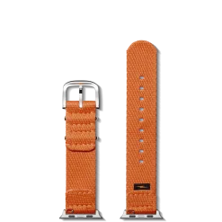 Shinola Shop All Straps|Apple Watch® Compatible|20mm Orange Split Nylon Apple Watch Strap