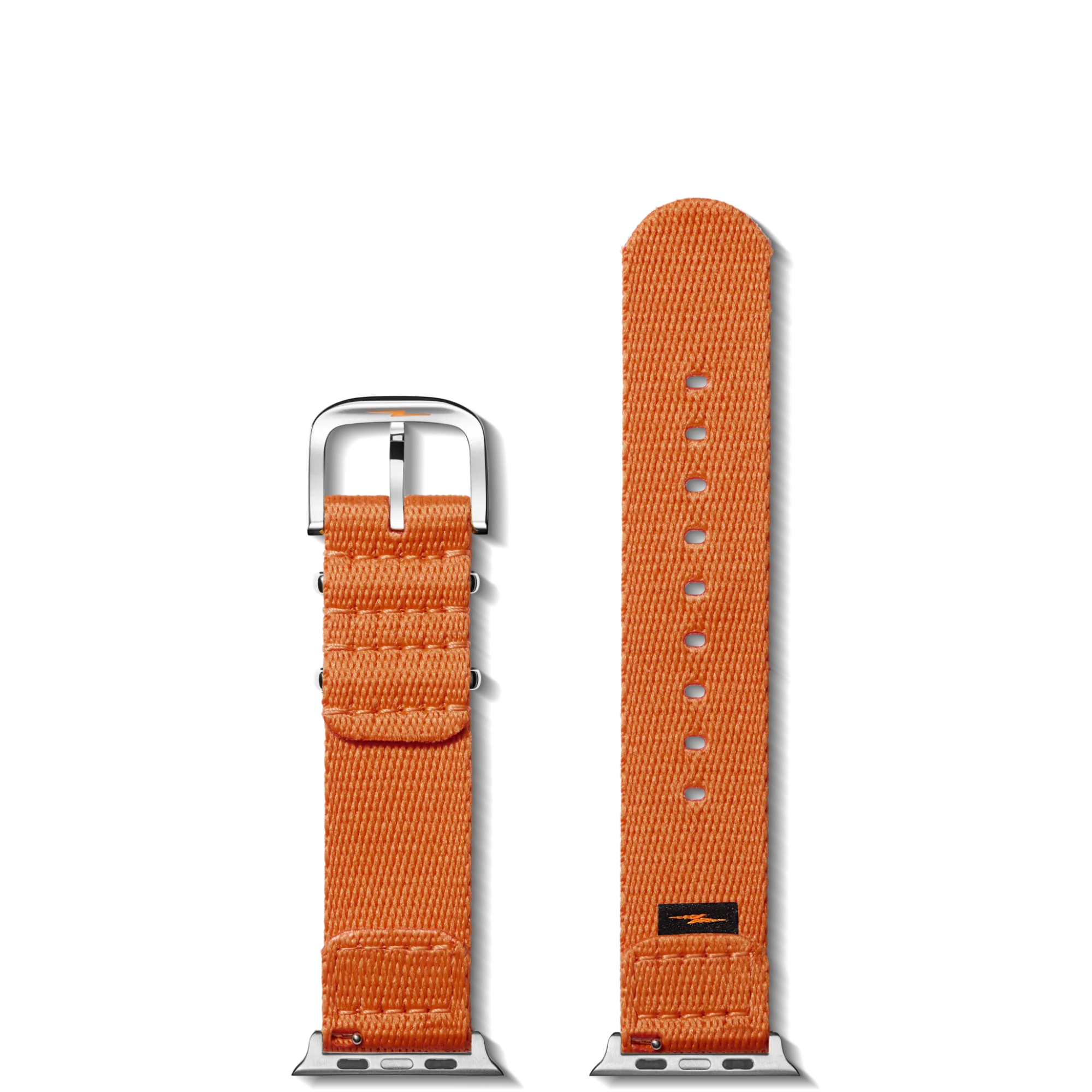 Shinola Shop All Straps|Apple Watch® Compatible|20mm Orange Split Nylon Apple Watch Strap