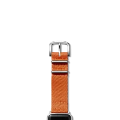 Shinola Shop All Straps|Apple Watch® Compatible|20mm Orange Split Nylon Apple Watch Strap