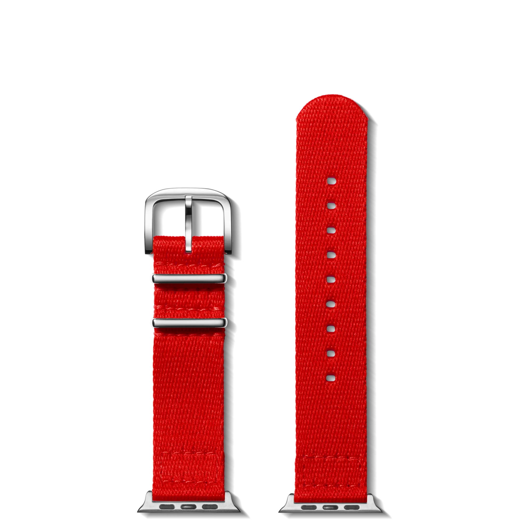 Shinola Apple Watch® Compatible|Nylon|20mm Red Split Nylon Apple Watch Strap