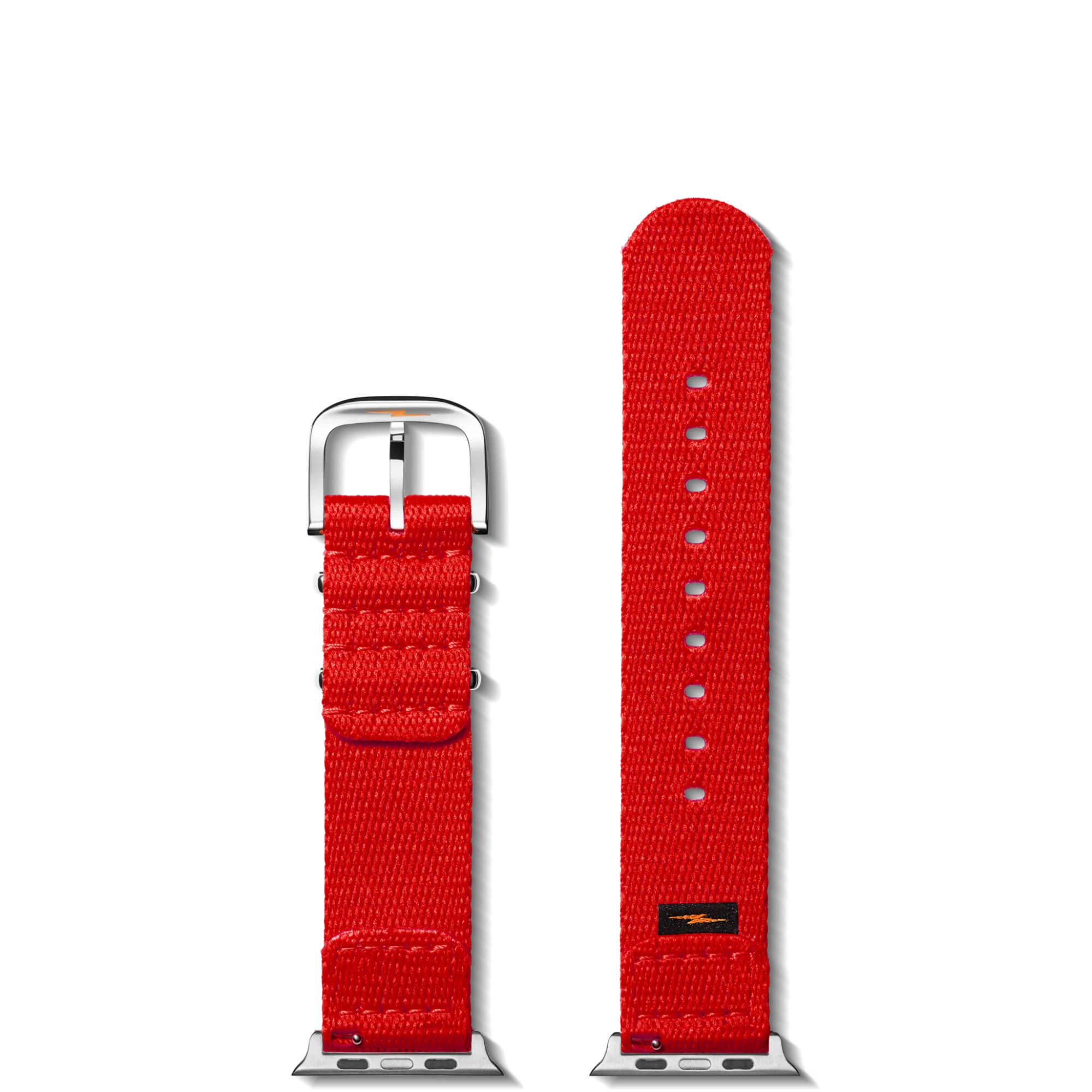 Shinola Apple Watch® Compatible|Nylon|20mm Red Split Nylon Apple Watch Strap