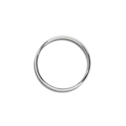 Shinola Rings|Engravable|2mm Round Band White Gold
