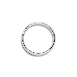 Shinola Rings|Engravable|4mm Round Band White Gold