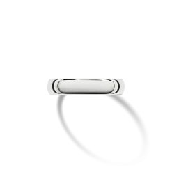 Shinola Rings|Engravable|4mm Round Band White Gold
