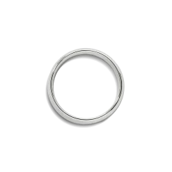 Shinola Rings|Engravable|6mm Round Band White Gold