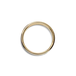 Shinola Rings|Engravable|4mm Round Band Yellow Gold