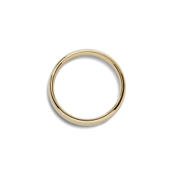 Shinola Rings|Engravable|4mm Round Band Yellow Gold
