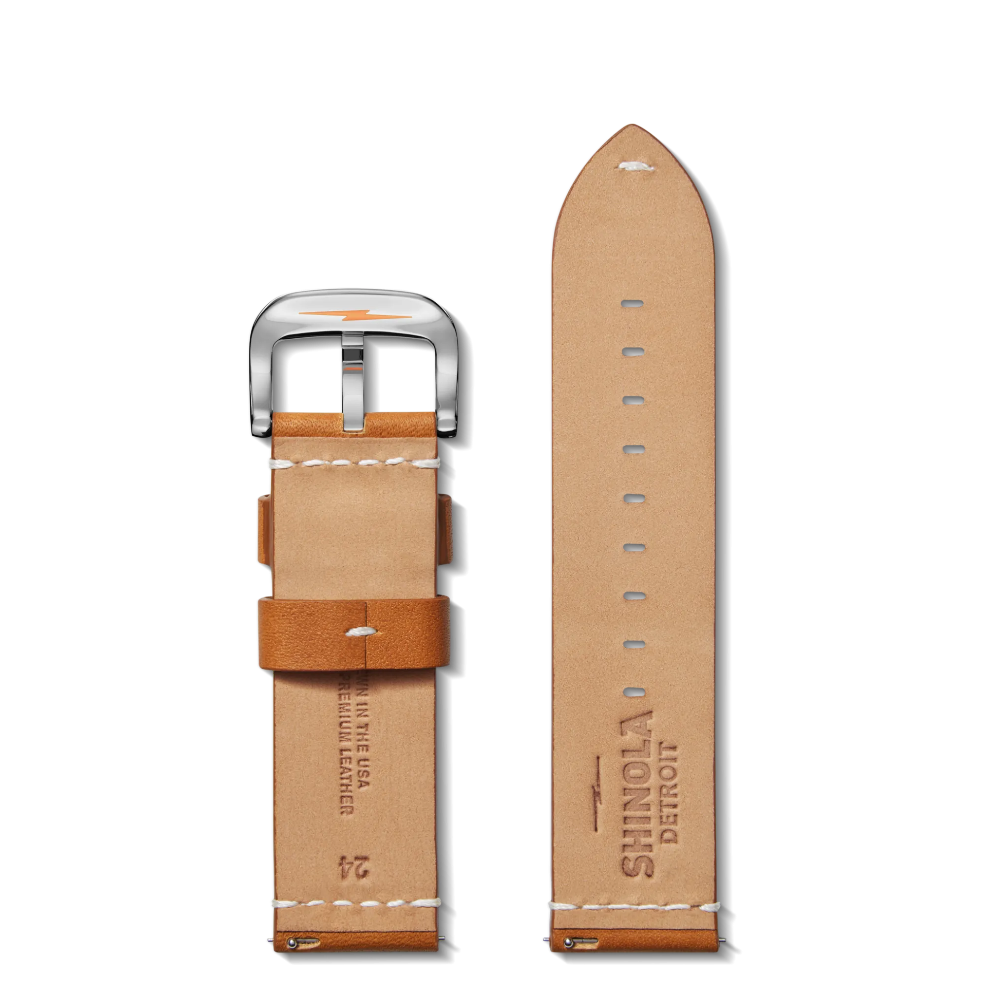 Shinola Shop All Straps|24Mm|24mm Tan Leather Watch Strap