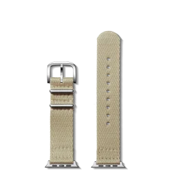 Shinola Apple Watch® Compatible|Nylon|20mm Tan Split Nylon Apple Watch Strap