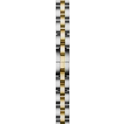 Shinola Shop All Straps|Metal|8mm Two-Tone 3-Link Bracelet Two Tone