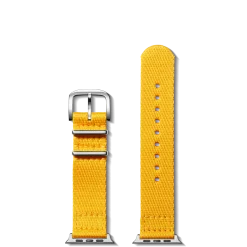 Shinola Shop All Straps|Apple Watch® Compatible|20mm Yellow Split Nylon Apple Watch Strap
